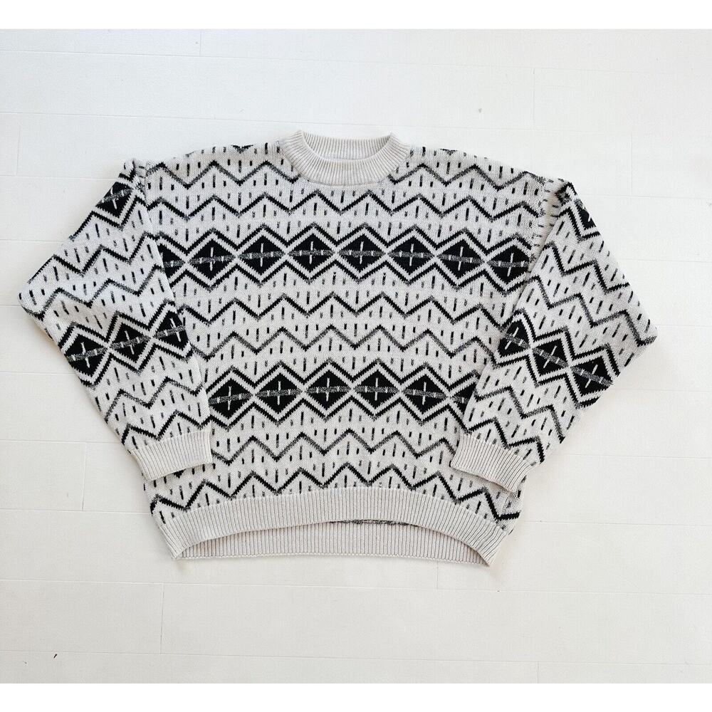 Vintage 90s Studio Winter Crewneck Sweater L